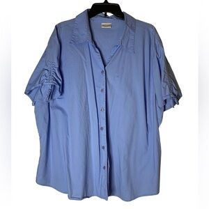 Vintage Fashion Bug Short Sleeve Women’s Button Down Shirt